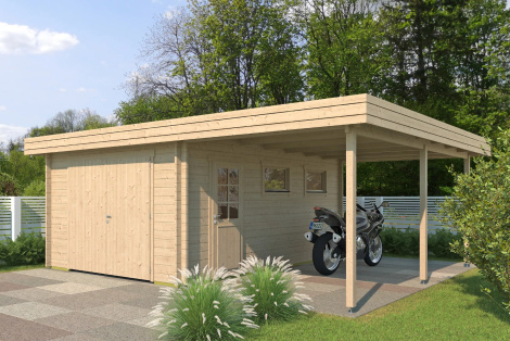 Wooden Garage HOLSTEIN 44 | 5.78 x 7.13 m
