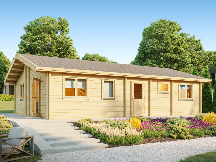 Log House Conor 44 | 98m² 2 Bedroom Timber Home | Ireland